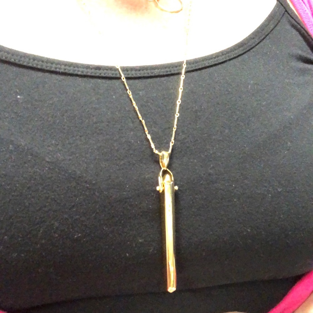 Stella and dot gold rebel pendent